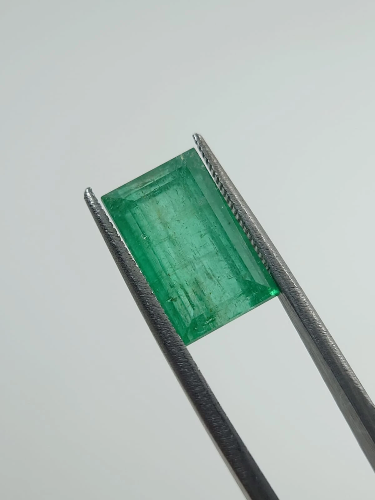 7.19ct Natural Emerald Rectangular Cut From Panjshir Afghanistan — view 4